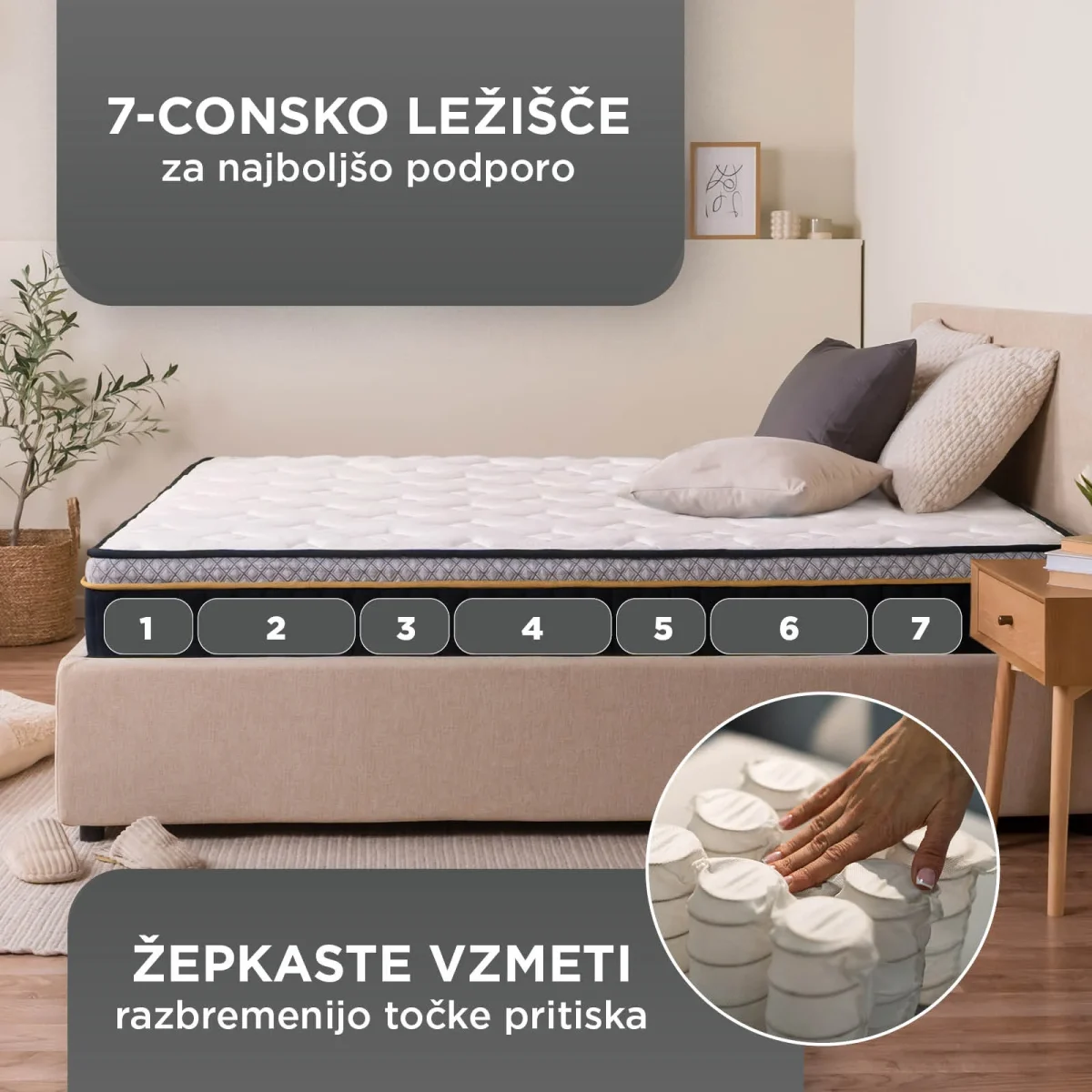 Vitapur Hibridno ležišče/vzmetnica Zero Gravity 2.0 Soft - slika 2