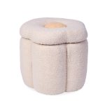Childhome tabure / zaboj za igrače Flower Offwhite