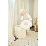 Childhome tabure / zaboj za igrače Flower Offwhite - slika 4