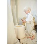 Childhome tabure / zaboj za igrače Flower Offwhite - slika 6