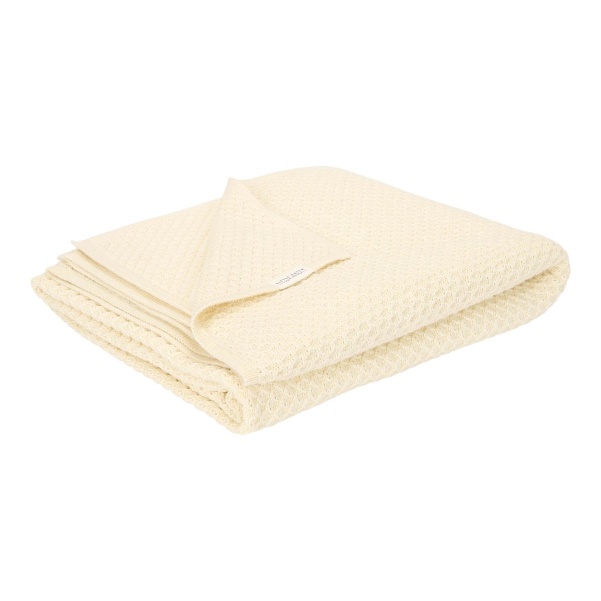 Little Dutch Pletena odejica Pure Soft White 70x100 - slika 2