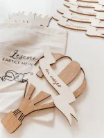 Kartice mejnikov - lesene milestone kartice “baloon”