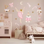 Set stenskih nalepk Candy Nutcracker 100×100 cm