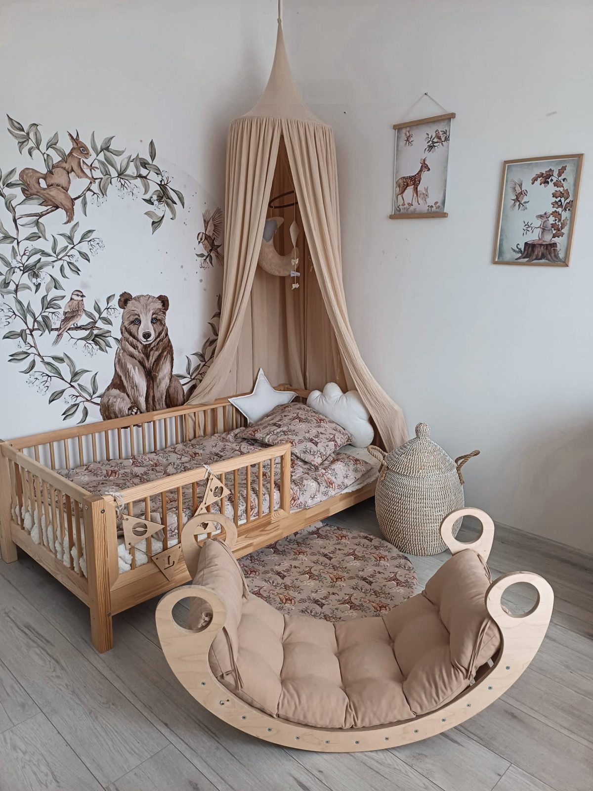 Set stenskih nalepk Circle Forest Animals #1 140 cm - slika 2