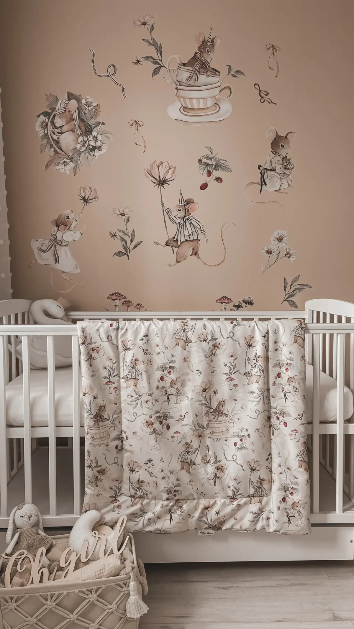 Set stenskih nalepk Miške 100×100 cm - slika 5