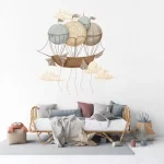 Set stenskih nalepk Dream Ocean Sky Ship 100×100 cm