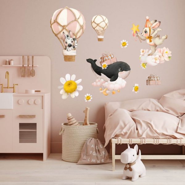 Set stenskih nalepk Tiny World 100×100 cm