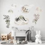 Set stenskih nalepk Moon Dreamers 100×100 cm - slika 3