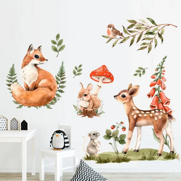 Set stenskih nalepk Woodland 100×100 cm