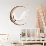 Set stenskih nalepk Moon Wings 100×100 cm