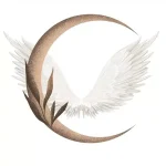 Set stenskih nalepk Moon Wings 100×100 cm - slika 2