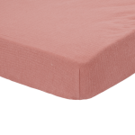 Little Dutch Otroška napenjalna rjuha Pure Pink Blush 60x120