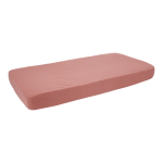 Little Dutch Otroška napenjalna rjuha Pure Pink Blush 60x120 - slika 2