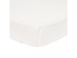Little Dutch Otroška napenjalna rjuha muslin soft white 60x120