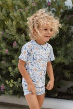 Little Dutch Otroška kopalna majica z UV Ocean Dreams Blue - slika 4