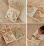 Little Dutch Aktivnostna knjigica Beige Newborn Naturals - slika 3