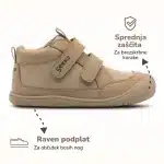 Bosonogi Čevlji Gekko Cosy - Taupe - slika 4