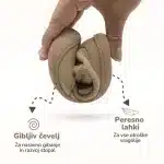 Bosonogi Čevlji Gekko Cosy - Taupe - slika 5