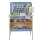 Little Dutch Otroška delovna miza z orodjem Blue