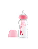 Dr. Browns Plastična širokovratna steklenička roza, 270 ml