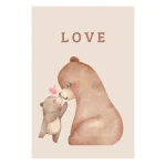 Stenski print - Medvedek Love - slika 2