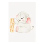 Stenski print - Slonček Baby - slika 2