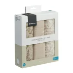KikkaBoo® Tetra pleničke iz muslina 3kos 75x75 cm Secret Garden Beige - slika 2
