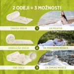 Celoletna odeja Vitapur Bamboo 4 Seasons z bambusovimi vlakni - set dveh odej - slika 4
