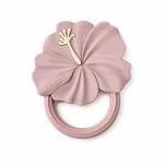 Rammelaartje Silikonsko grizalo hibiskus - Soft Pink