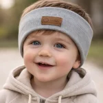 Lil Elphy Naglavni trak - rebro, svetlo siv - slika 2