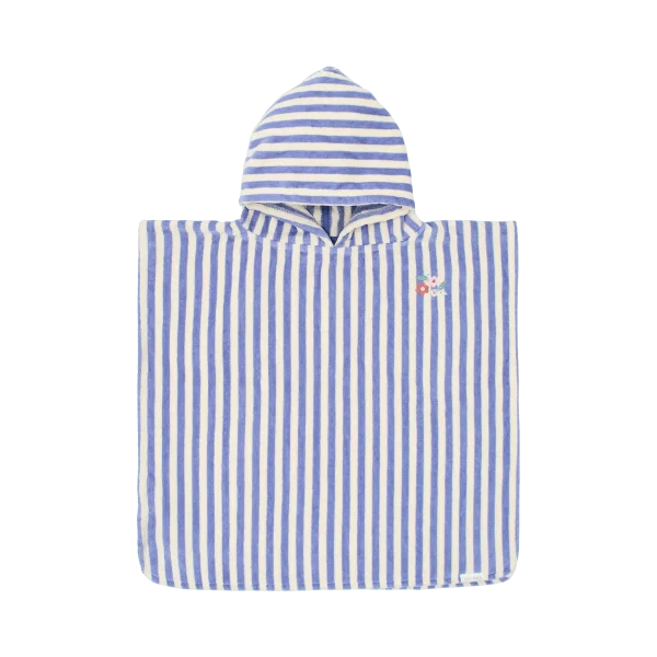 Little Dutch Pončo za plažo Dreamy Purple Stripe