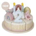 Little Dutch Lesena rojstnodnevna torta Pink - slika 2