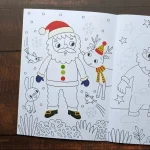 Božična ustvarjalna pobarvanka - Santa - slika 2
