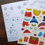 Božična ustvarjalna pobarvanka - Santa - slika 3