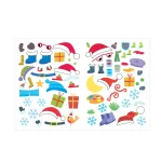 Božična ustvarjalna pobarvanka - Santa - slika 4