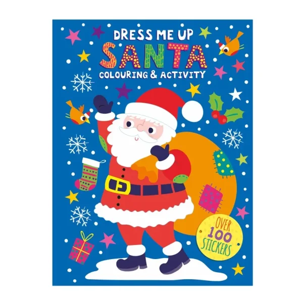 Božična ustvarjalna pobarvanka - Santa