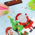 Božični ustvarjalni set z diamantki - Snežna krogla - slika 6