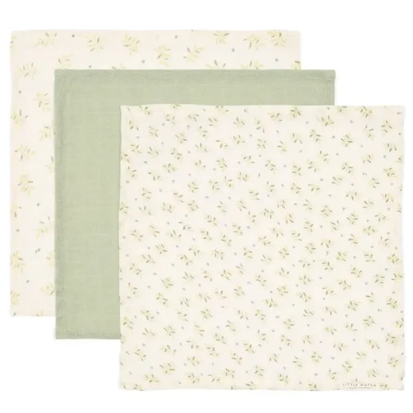 Little Dutch Komplet krpic za obraz muslin Blueberry Leaves & Sage