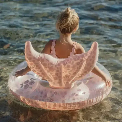 Little Dutch Otroški plavalni obroč Dreamy Mermaid z repom