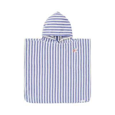 Little Dutch Pončo za plažo Dreamy Purple Stripe (2)