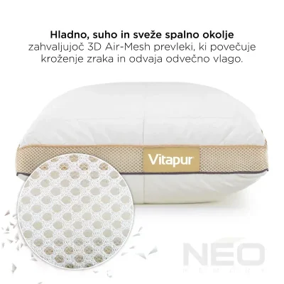 Vitapur hibridni ergonomski vzglavnik NEO Bamboo Memory - 50x70 cm