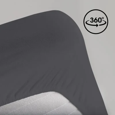 Vitapur bombažna napenjalna rjuha Svilanit Lyon - siva