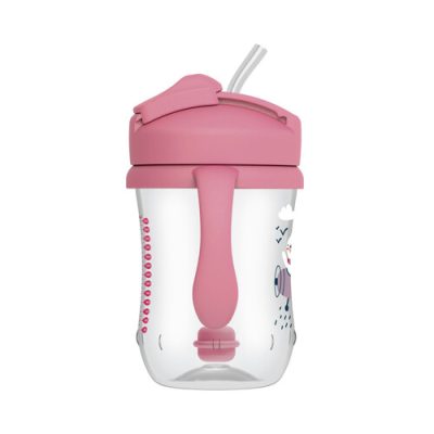 prvi-loncek-s-slamico-270-ml-roza 2